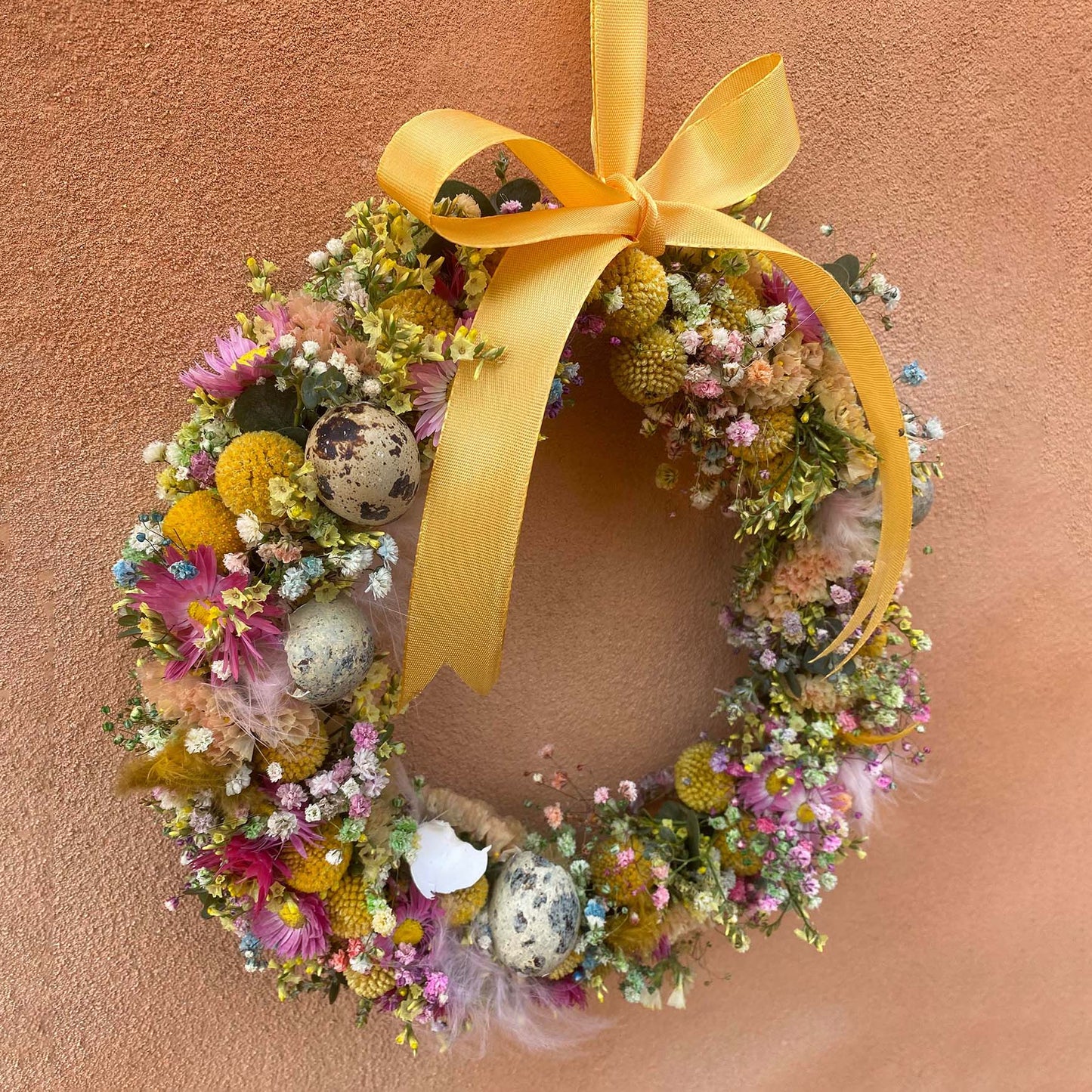 Krans til påske. Påskedekoration.