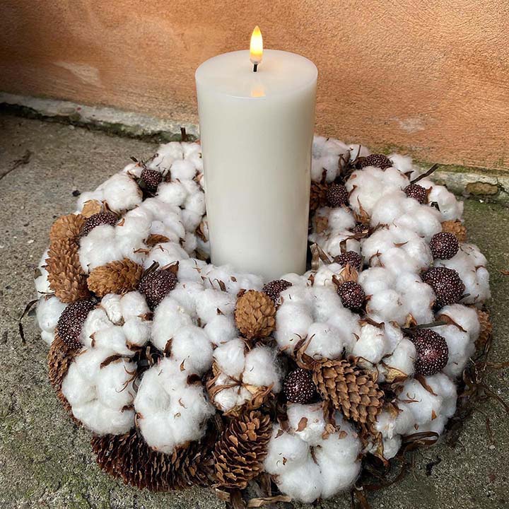 Juledekoration. Krans. Bordkrans.