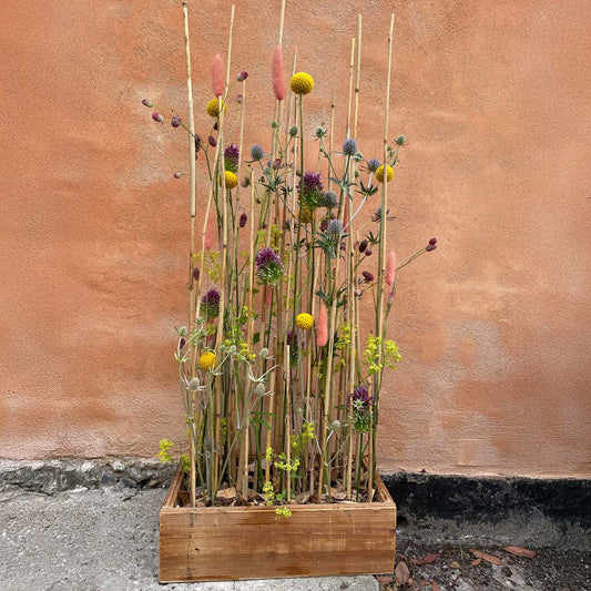 dekoration med afskårne blomster