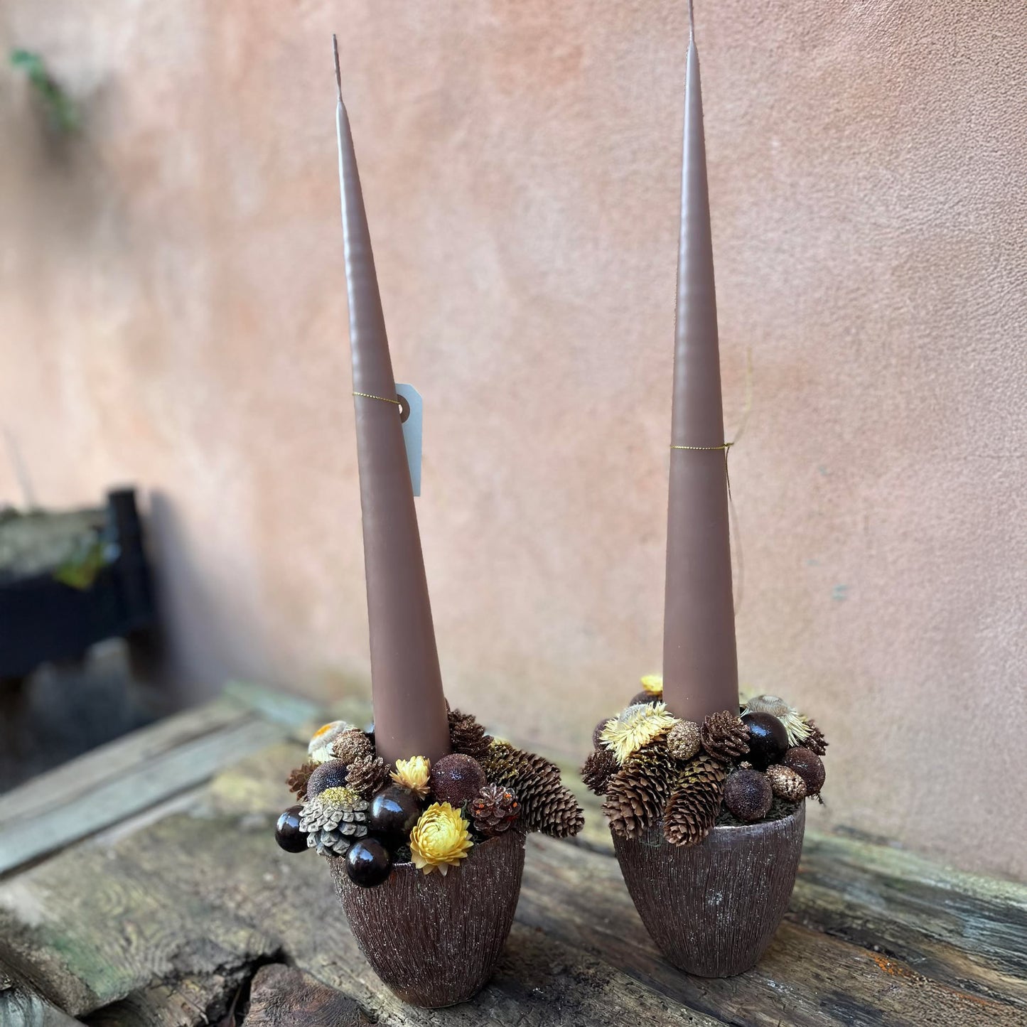 Juledekoration med lys