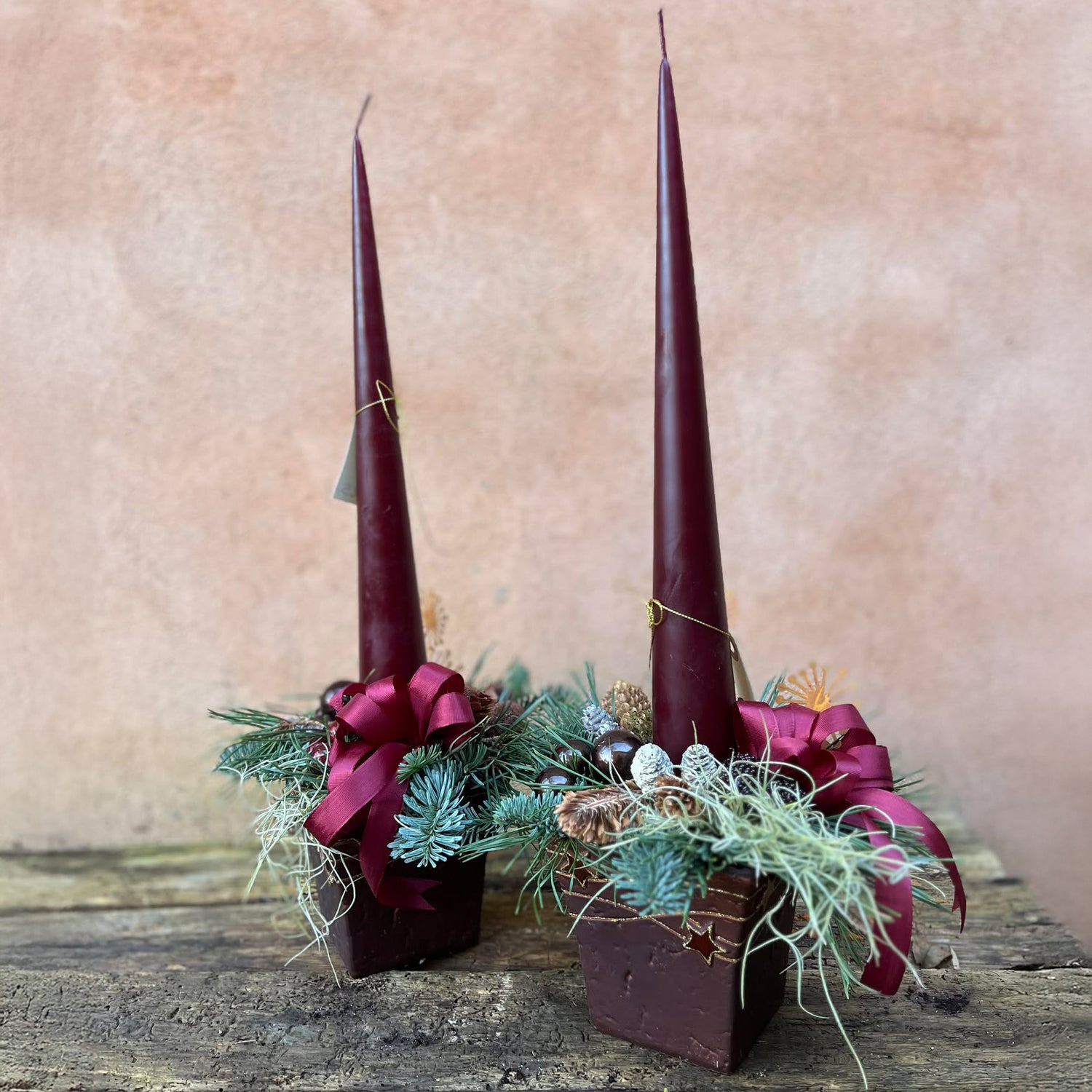 Juledekoration med lys