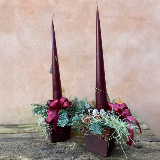 Juledekoration med lys