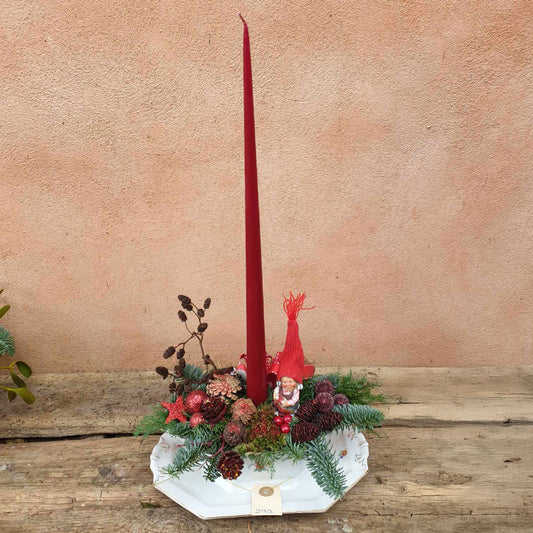 Juledekoration med lys