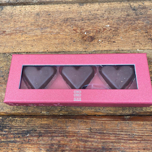 Specialitet. Marcipanhjerter med chokolade