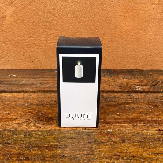 Smalt batteribloklys fra Uyuni 7,5 cm højt