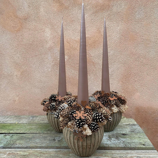 Juledekoration med lys